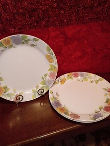 Corelle Summer Blush Pansy Pattern .4 Dinner and 4 Lunch Plates. - Etsy