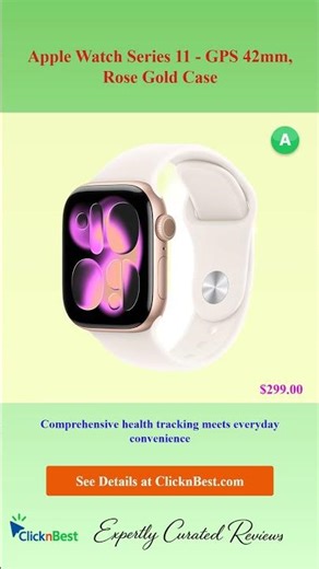 Apple Watch Series 11 - GPS 42mm, Rose Gold Case