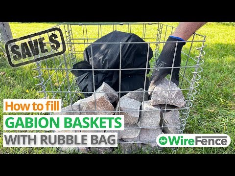Gabion Money Saving Tips: FILL WITH RUBBLE BAGS | WireFence