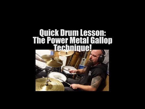 Quick Drum Lesson: The Power Metal Gallop Technique! Diving into details of metal drumming.
