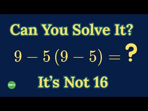 Most Learners Get This Math Question Wrong | PEMDAS | Operations | MSKTV Series 34