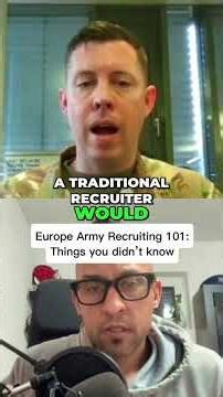 Things I didn't know about joining the US Military Overseas - Europe Army Recruiting 101