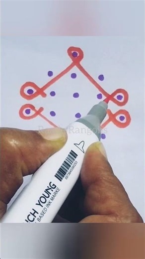 Small Melikala Muggulu 5 dots | 5 pulli sikku kolam |beginners rangoli designs #shortskolam