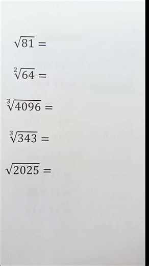 Square & Cube Roots Made Easy ✍️ #mathematics #shortsvideo #squareroot #easylearning