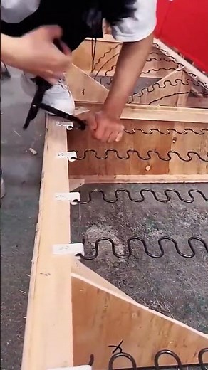 Installation process of trampoline springs