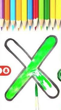 How to Draw the Letter X | Alphabet Art #alphabet #alphabetart #littlearthands
