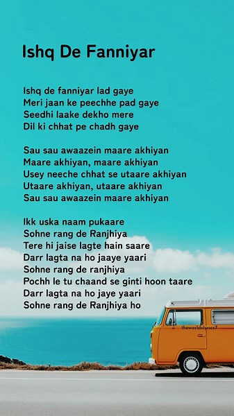 Ishq De Fanniyar lyrics | Hindi song #music #ishqdefanniyar #song #lyrics #fyp #shorts