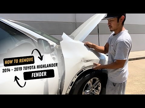 How to remove your 2014-2019 Toyota Highlander fender