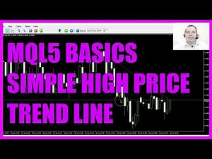 LEARN MQL5 TUTORIAL BASICS - 89 SIMPLE HIGH PRICE TREND LINE