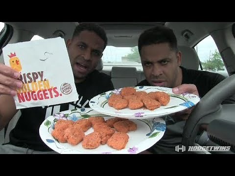 Burger King Spicy Chicken Nugget Challenge @hodgetwins