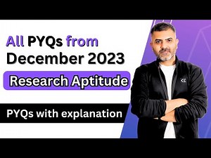All Research Aptitude PYQs | December 2023 | Revision Series | UGC-NET-Paper1