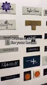 "Celebrate your brand's uniqueness with our custom woven label tags! 🏷️✨ Our personalized label tags are the perfect way to showcase your brand's identity on the inside of garments, adding a touch of professionalism and style. Stand out from the crowd and create a lasting impression with our tailored solutions. Contact us today to start weaving your story together! احتفل بتفرد علامتك التجارية من خلال علامات الملابس المنسوجة المخصصة لدينا! تُعد علامات الملصقات المخصصة الخاصة بنا هي الطريقة المثل