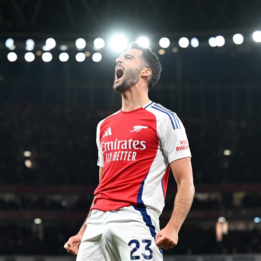 273K views · 12K reactions | Right place. Right time. Right foot. Mikel Merino  | Arsenal | Facebook