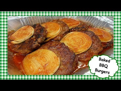 Amish Baked BBQ Burgers ~ Oven Baked Barbecue Hamburger Recipe