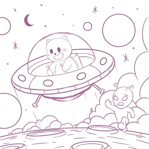 Pinjam dulu pak supir😆 For commission artwork, just DM . #vecttoon #digitalart #cartoon #design #illustration #cartoonart #artwork #art #vector #cat #kid #mascot #space #galaxy #alien