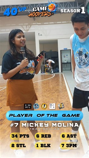 Post-Game Interview Best Player of the Game #7 Mickey Molina of Team Skylab Week 3 of the Elimination | Nov. 12, 2025 | 1st Game Game of Hoopers Season 1 40'up #PostGameInterview #GameofHoopersSeason1 #DoubleDouble #Season1 #Week3 #BestPlayer #fyp #1stGame #GOHS1 #PinoyBasketball #PinoyHoopers #PinoySportsCommunity #ExperienceTheDifference #BasketballNeverStop #40UP | Game of Hoopers