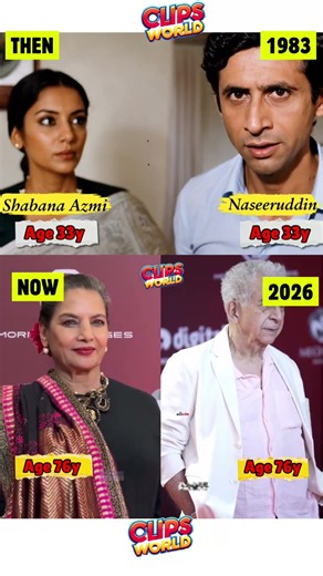 Back in 1983, Naseeruddin & Shabana in MASOOM and Now #naseeruddinshah #shabana #oldmovies #movie