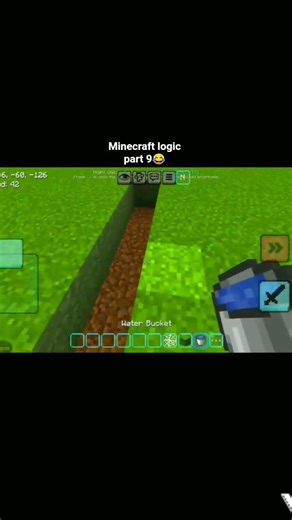 Minecraft logic part 9 😂 #minecraft #shorts