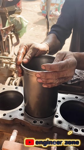 ❓ Do You Know the Perfect Liner Installation Method? 🤔 #Shorts #MechanicLife