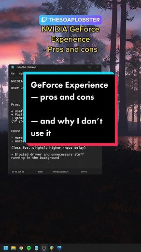 NVIDIA GeForce Experience — the pros and cons. Here’s why I don’t personally use it. Doesn’t mean it’s a terrible app. It all boils down to personal preference (if you find it useful). #nvidia #geforceexperience #optimizepc #pcoptimize #pcgaming #gamingpc #techtok #techtalk