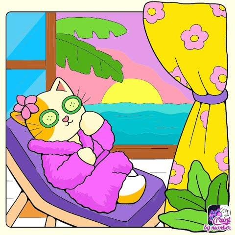 Fazendo desenhos no jogo de colorir ( Jogo pintar pintar por números)