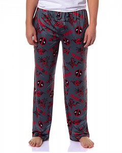 Marvel Comics Deadpool Pajamas Men's Logo Fight Pose Lounge Pj Pants - Walmart.com