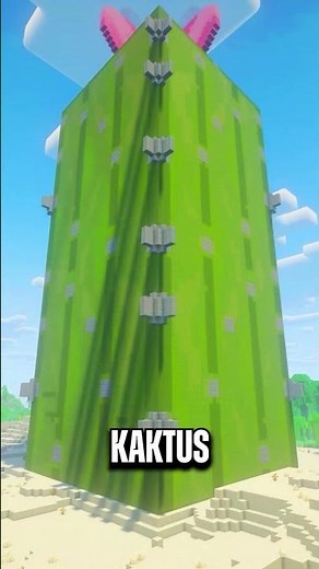 I built an XXL cactus farm in Minecraft Hardcore #minecraft #german