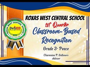 1st Quarter Calssroom-Based Recognition Background