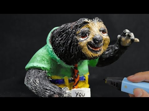 Making Zootopia's Flash with a 3D Pen