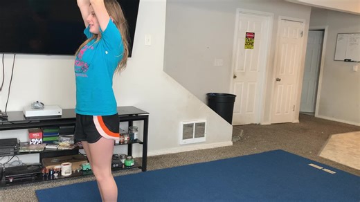 Back extension roll! 🎀📣💙 #cheer #allstar #tumble #backextensionroll #practice