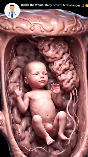 Inside the Womb: Baby Growth & Challenges 🤰👶 | 3D Animation | Medi Shorts