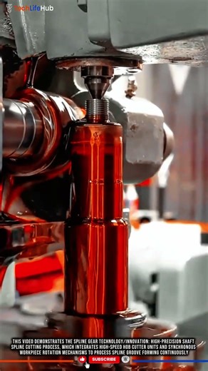 Spline Gear Innovation: High Precision Shaft Spline Cutting Process #tech