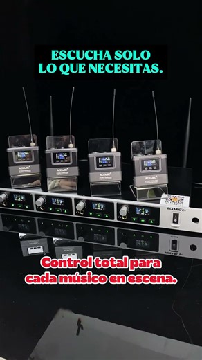 ACEMIC S4A | Sistema 4 Canales Micrófono Inalámbrico Profesional Premium