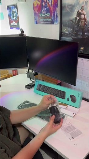 Unboxing Logitech MK220 Compact Wireless Keyboard with Mouse #unboxing #logitech #shorts #tech