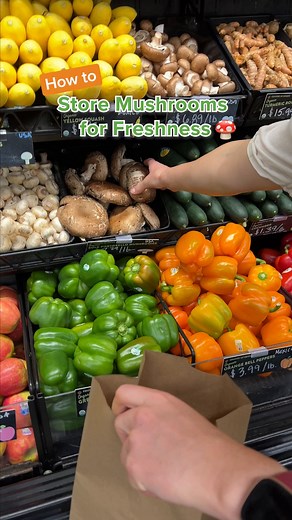 14K views · 239 reactions | Here's your guide to storing mushrooms:  Store whole mushrooms in a paper bag for up to 2 weeks  Store sliced mushrooms in a paper bag for up to 1 week | Natural Grocers | Facebook
