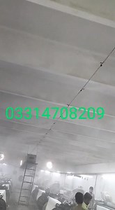 High pressure fogging system with stainless steel pipes for textile industry, processing plants, hospitals, restaurants, high pressyre fog system, fogging humidification, gardens, school fogging system. Zero droplet, only fog For details and prices share dimensions on 03314708209 Click below to message on WhatsApp https://wa.me/923314708209 | Mist System
