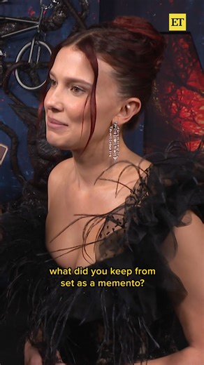 4.3M views · 119K reactions | There’s the ‘Stranger Things’ cast taking everything from set—from Mike's bike to the iconic bat… and then there’s Maya Hawke.  | Entertainment Tonight | Facebook