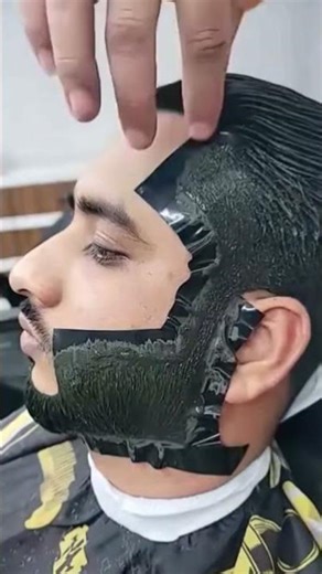 Beard Coloring & Sharp Shape Up 💈🔥 | Clean Transformation #BeardColor #USAbarber #MensGrooming