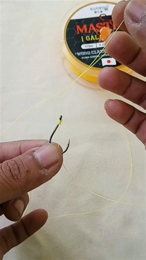 This is easiest way to tie a fishing hook #fishing #fishingknot #fypシ゚viralシfypシ゚viralシalシ