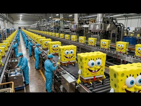 Inside a Sponge Factory | Sponge Manufacturing | Factory Frenzy