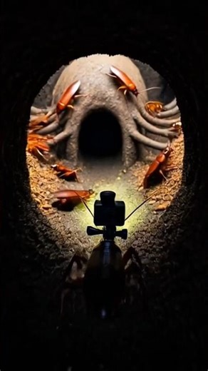 the oldest cockroach view.| Macro Camera View#cockroach#viralshorts