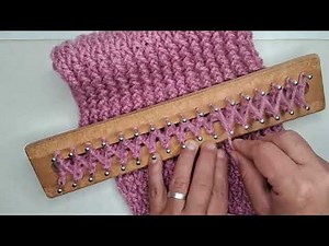 Basic fabric on a rectangular loom #scarf