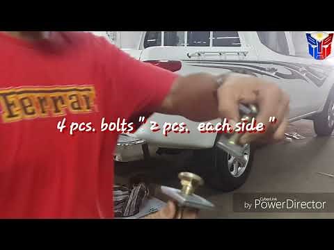 How to Install Tow bars " Mitsubishi L200 " pick up by : Jonash Ph. 12