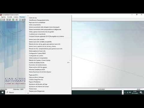 Tutorial - Cierre de año contable 2025 en el Sistema de Contabilidad Gubernamental CAS-CHILE