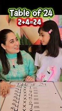 ✨ Table of 24 Made Easy | Fast Multiplication Trick for Kids