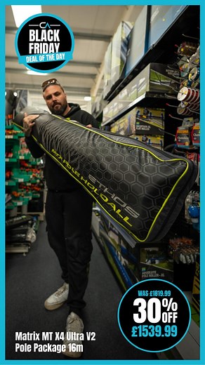 🔥 Deal of the Day – MTX4 Ultra 16m Pole Package! 🔥 This absolute weapon is built for modern commercial fishing – strong, responsive, and fully interchangeable with the MTX range. Top-end performance without the premium price tag! 💥 Package Includes: • 16m MTX4 Ultra Pole • 3x Match Kits • 3x Power Kits • 3x Short Kits • Cupping Kit • 2x Mini Extensions • Ethos Pole Holdall Available in-store & online – today only! ⏰ Offer ends MIDNIGHT – don’t miss out! 🎣 https://capitalangling.co.uk/matrix-