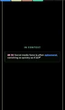 WHAT IS FLEETING BEAUTY CALLED? 🌸