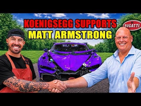 Koenigsegg sent Matt Armstrong a package from Sweden. #bugattichiron #matarmstrong #koenigsegg