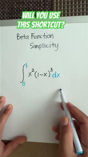 Beta Function Simplicity calculus Shortcut