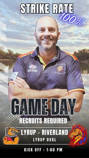 West AFL Masters Football Club Final recruits required for Riverland Superdogs AFL Masters Football Club Game Sunday, and Keep Chops Strike Rate flowing AFL Masters SA | West AFL Masters Football Club